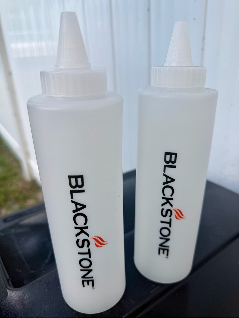 Blackstone White Kids Bath Squeeze Bottles with Orange Logo